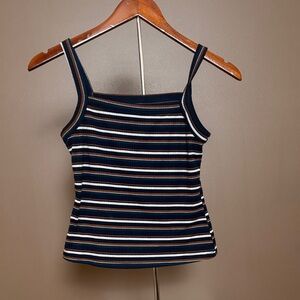SHEIN Navy and White Striped Camisole
